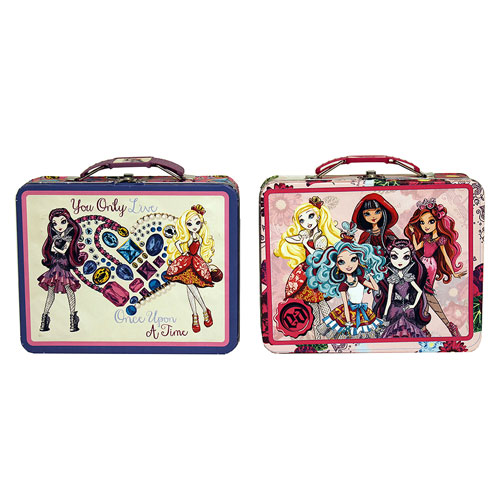Ever After High Large Embossed Tin Lunch Box Set